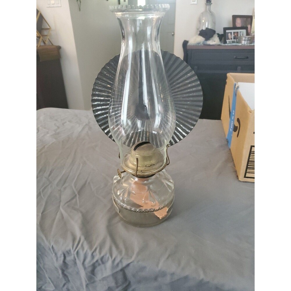Vintage P&A Risdon Eagle Oil Lamp W/Wall Bracket Mount & Reflector
